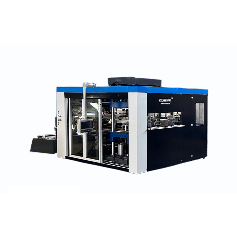 HW-85A Automatický vysokorýchlostný viacerý stacionárny a negatívny tlak Thermoforming stroj